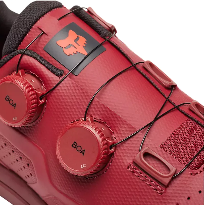 Fox Racing Union Boa Clipless Shoes in Red-6